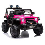 ZUN BBH-016 Dual Drive 12V 4.5A.h with 2.4G Remote Control off-road Vehicle Rose Red 13861835