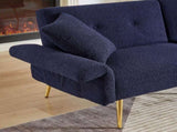 Modern Teddy Upholstered Accent Loveseat Sofa With Side Pocket,Folding Sleeper Sofa Bed With W1117P303450