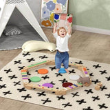 Kids Wooden Balance Beam with 3-8 years old 61790490