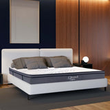14 in. Hybrid Plush King Size Foam Mattress, Soft Polyester Knit Cover, Multi-Layer Foam Mattress, B011P203027