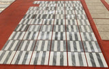 12*12 Waterjet marble,White Grey 2 color, marble, for floor and wall,polished marble tile, W1696P262345