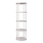 ZUN 360&deg; Rotating Bookshelf, Small Corner Bookcase with Small Footprint, 4 Tier Floor Standing 87367203