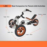 KidRock Buildable Kit 20 in 1 Kids Go Kart Set, Suitable for 1 to 8 Years Old, Two Bike, Three ET297823LKT