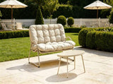 Premium Outdoor PE Rattan Double Chair with Metal Frame Ultimate Comfort & Durability for Your W3990P462708