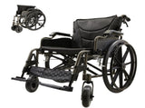 Aluminum Alloy Transport Wheelchair. 20" Seats. With front and Rear Locking Hand Brakes. 24" Quick W3121P297406