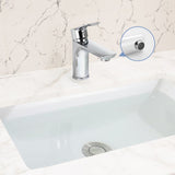 Chrome Single Handle Lavatory Basin Sink Faucet W1217P290217