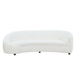 ZUN Modern Design Curved Shaped Sofa Couch for Living Room,Upholstered Fabric 4-Seat Sofa No Need to W2582P183109