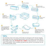 Lounge Frame for Oversized Modular U Shaped Sectional Sofa,Luxury Boucle Floor N723P167173