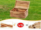 15 Lbs Fatwood Fire Starter Sticks with Wooden Box, 100% Natural Kindling wood, Pine Firewood 41352031