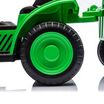 ZUN 12V Kids Ride On Electric Tractor Black Knight,Kids Ride On Toy.2WD,Non-skid tires, steering wheel, 81177813