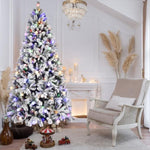 ZUN 8FT PE/PVC/Pine Mixed Christmas Tree with Colorful + Warm Light 10-Function LED, Memory Wire & Easy 46087298