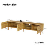70 Inch Mid Century Modern TV Stand, TV Stand with Storage, Entertainment Center for Living Room W578P143416