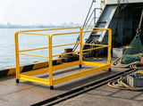 6ft Scaffolding Safety Guardrail, 55.4 lbs Rustproof Carbon Steel Baker Style Guard Rail System 65628391