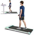 ZUN 2 in 1 Under Desk Electric Treadmill 2.5HP, Remote Control, Display, Walking Jogging Running Machine MS299246AAF