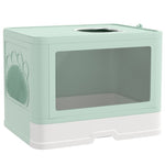 ZUN Fully Enclosed Cat Litter Box/Cat Litter Box 09412178