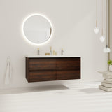 48 Inch Bathroom Vanity With Dual Sink, Resin Sink, 4 Soft Close Drawers, 48x18 W999110579