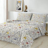 3 Pieces Mushroom Decoration Comforter Set Soft Bedding Set for Kids Down Alternative Twin Size 67844065