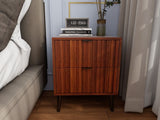 Wooden Nightstand with 2 Drawers W2139P306392
