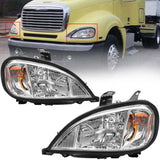 Headlights Assembly Fit For 2004-2017 Freightliner Columbia, Chrome Housing And Amber Reflector W1155P284482