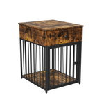 ZUN Dog Crate Furniture, Dog House, Decorative Dog Kennel with Drawer, Indoor Pet Crate End Table for W57868892