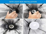 Softbox Lighting Kit, Photo Equipment Studio Softbox 20" x 27", with E27 Socket and 2x5500K Instant 02553990