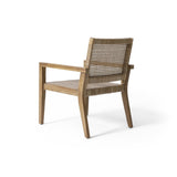 Outdoor Wicker and Acacia Wood Club Chairs, Set of 2, Light Multibrown and Light Brown, 34'' H X 74228.00MLBRN