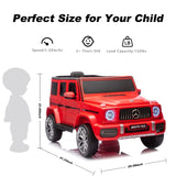 ZUN Licensed Mercedes Benz G63 Kids Ride On Car, 12V Electric Vehicle with Remote Control, Double Open W1811P171860