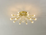 15-Light Chandelier Crystal Ceiling Lamp, 15-Lights Modern Farmhouse Ceiling Ceiling Hanging Light W5008P466522