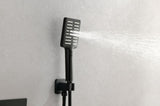 Wall Mounted Waterfall Rain Shower System With 3 Body Sprays & Handheld Shower TH-78109-MB