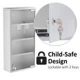 Lockable bathroom cabinet, 4-layer stainless steel medical wall box 35544352