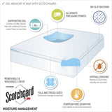 4" Memory Foam Mattress Topper B03595127