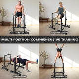 Dip Bar Set, 6 Level Adjustable Pull Up Bars, 1200lbs Heave Duty Parallettes Bars, Dip W2031P291597