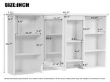 3-in-1 Bathroom Mirror Cabinet, 42 inch Wall Mounted Medicine Cabinet with Adjustable Shelf & Soft N710P358613K