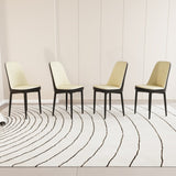 A set of 4 dining chair, modern style chair made of high-quality PU Leather fabric with thick soft 65019799