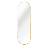 Gold 63 x 20IN Pill Shaped Full Lenghth Mirror or Bathroom mirror W2203P230582