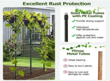 Large Garden Trellis Arch - 79"x59"x78" PE-Coated Metal, Rustproof Plant Support for Climbing Vines 62443253