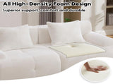 Loveseat Modular Sectional Sofa for Living Room, Comfy Tufted Cloud Floor Couch with 2 Pillows, W5385P455461