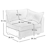 Sofa RSF Velvet-Grey W3041P293501