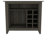 New Canaan 6-Bottle 1-Drawer 1-Shelf Bar Cabinet Carbon Espresso B06280166