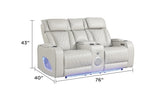 ZUN Fortuner Modern Style Upholstery Recliner Loveseat Made with Wood & Massage Function Included-Beige B009P287719