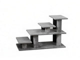 2/3/4-Step Pet Stairs, Flexible Setup Cat Stairs for Bed & Sofa, Gray 02303451
