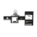 Wallshe 47" Wide 7-Tier Wall Shelf, Cube Shelf Modular Shelf for Living Room, Home office, Bedroom B200P240260