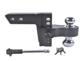 Adjustable Trailer Hitch for 2.5-In Receiver 6-In Drop/Rise Aluminum Drop Hitch 18500LBS Dual-Ball 68272432