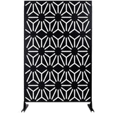 Outdoor & Indoor Privacy Metal Privacy 76" H48" W, Freestanding Decorative Privacy W465P193277
