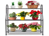 3-Tier Metal Plant Stand, Indoor Outdoor Flower Pots Holder, Plant Display Rack Shelf, Utility 26960260