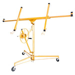 ZUN Drywall Panel Lifter Drywall Panel hoist Panel Hoist Jack Lifter 11ft yellow color 22546369