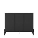 ZUN Buffets & Sideboards, Fluted Sideboard Cabinet, 2 Door 3 Drawer Design, with Led Lights,Acceent W1321P204628