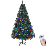 6 FT Pre-lit Artificial Christmas Tree, Hinged Xmas Pine Tree with 1000 Branch Tips, 350 Lights and 25437080