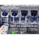 ZUN Christmas Lights Outdoor, 197 FT 580 LED Christmas Decorations Lights/Waterproof String Fairy Lights 83448617