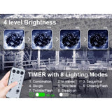 ZUN Christmas Lights Outdoor, 197 FT 580 LED Christmas Decorations Lights/Waterproof String Fairy Lights 83448617